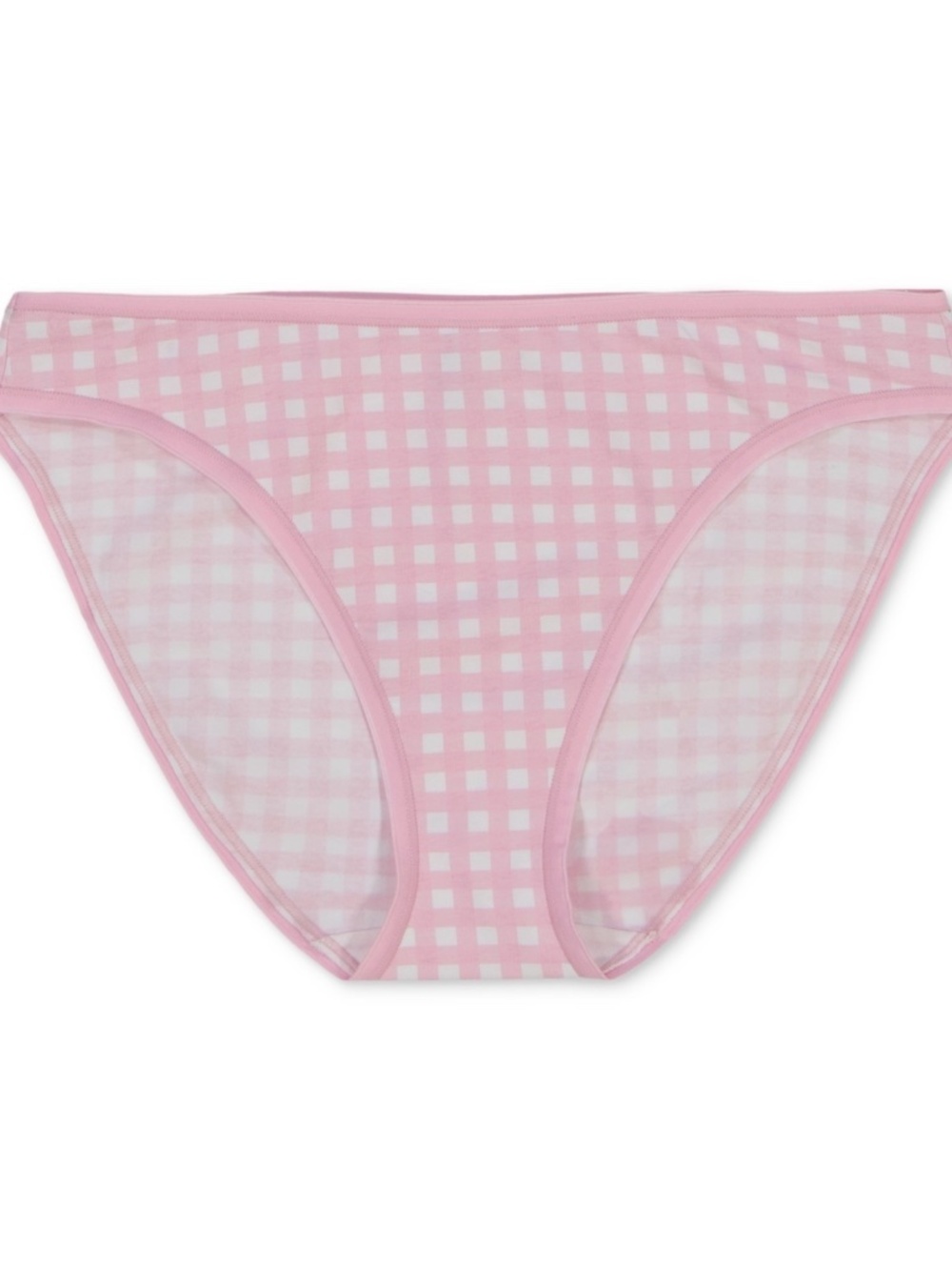 GapBody Women's Cotton Bikini Underwear Pink Lavender Gingham S Pack of 2 NWT  L